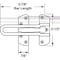 Prime-Line Diecast Security Swing Bar Lock for Hinged Swing-In Doors, 3-7/8 Inch L Bar by 2-1/2 In H, Chrome U 9900 - alternate 2